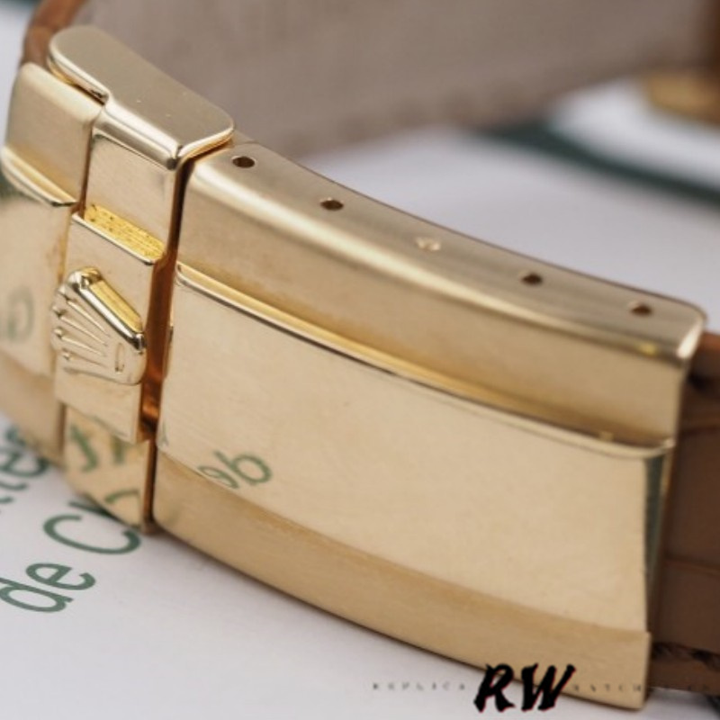 Rolex Daytona 116518 Yellow Gold Dark MOP Diamonds Dial 40mm Mens Replica Watch