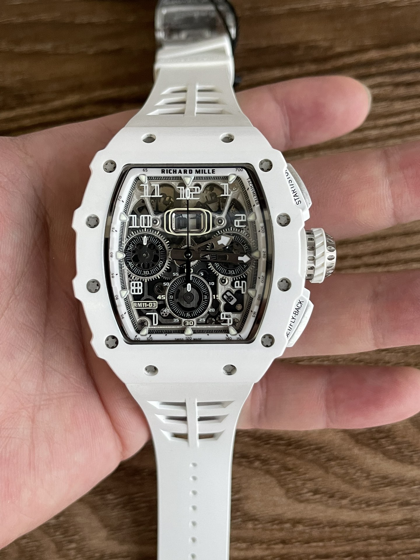 Richard Mille RM 11-03 Titanium Automatic Flyback Chronograph White