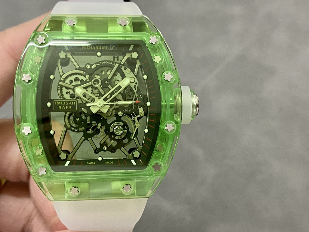 Richard Mille RM35-01 Transparent Tourbillon 1:1 Replica Watch
