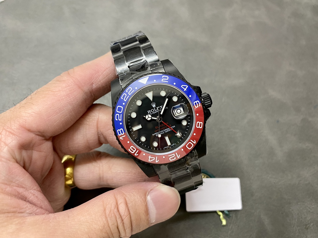Rolex GMT Master II 40mm Pepsi 126710blro 0002 Black Dial