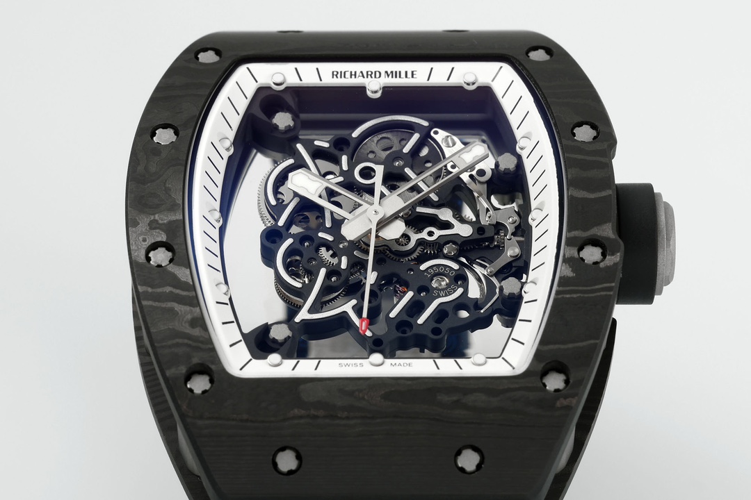 Richard Miller RM 055 RMUL2 NTPT Carbon Fiber Black & White