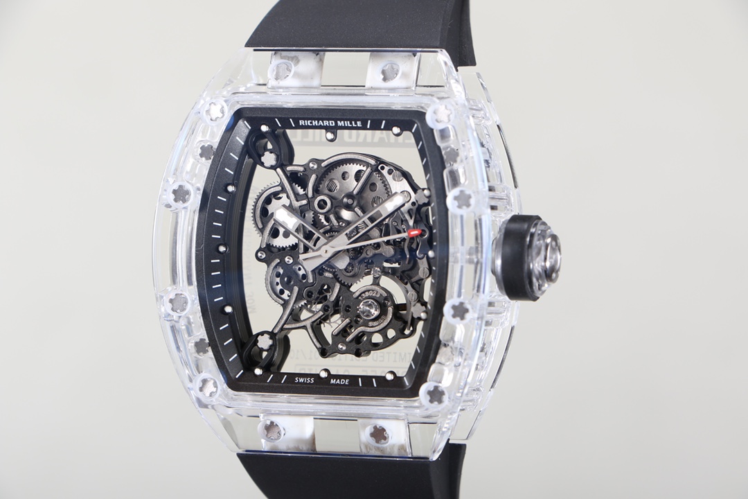 Richard Mille RM055 Transparent Case Skeleton Dial