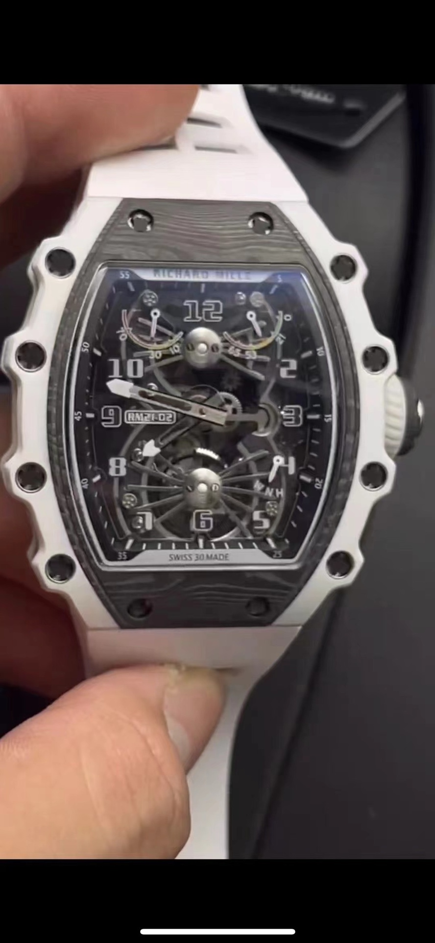 Richard Mille RM 21-02 Tourbillon Aerodyne Quarts TPT Carbon White