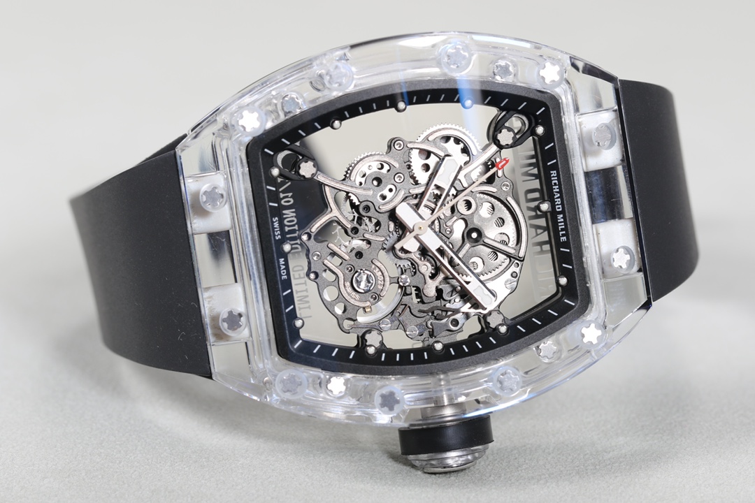 Richard Mille RM055 Transparent Case Skeleton Dial
