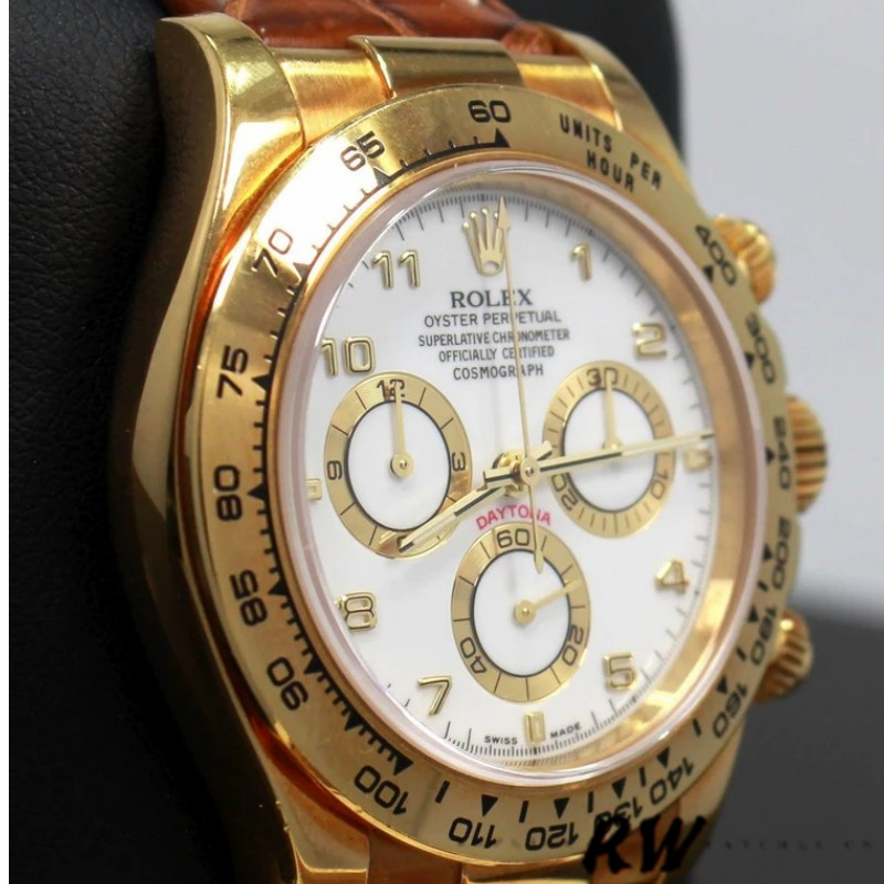 Rolex Cosmograph Daytona 116518 White Dial 40mm Mens replica Watch