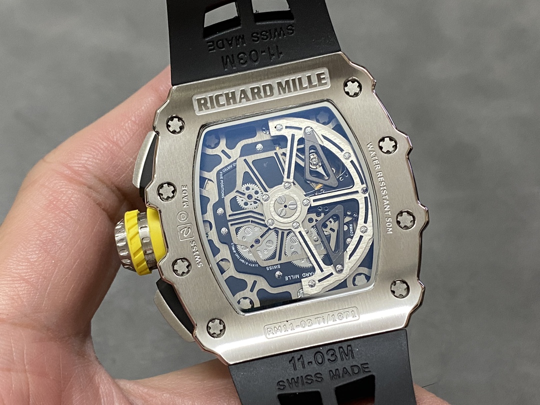 Richard Mille RM 11-03 Automatic Flyback Chronograph Silver Watch