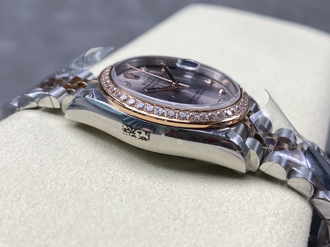 Rolex Datejust 31mm Stainless Steel and Rose Gold 278381RBR 0024 Rose Diamond Jubilee