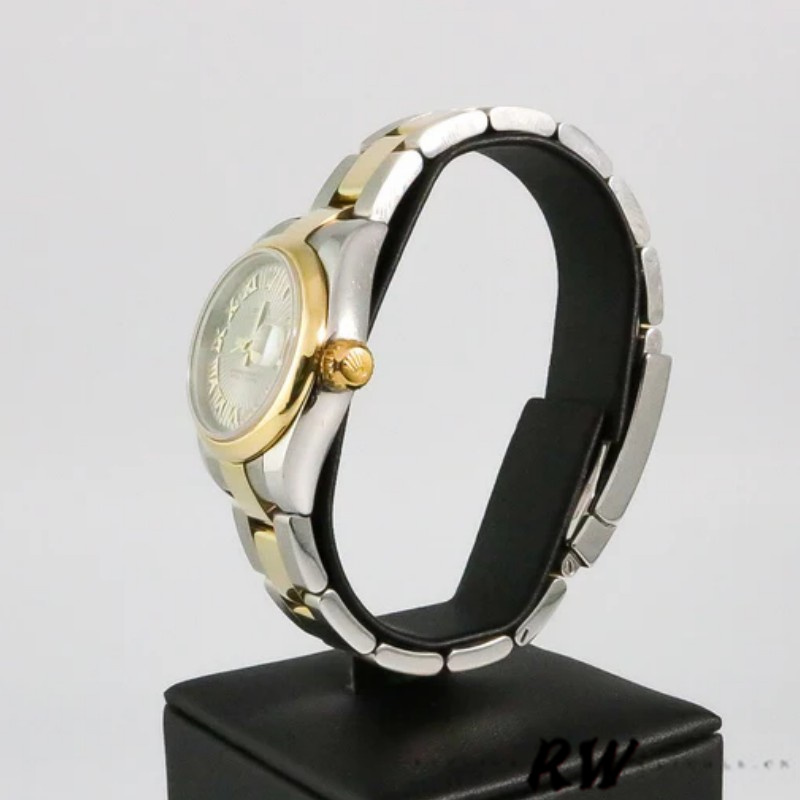 Rolex Datejust 179163 Sunbeam Gray Dial Domed Dezel 26MM Lady Replica Watch