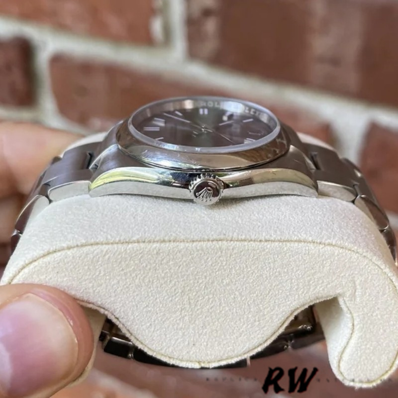 Rolex Oyster Perpetual 116000 Rhodium Grey Dial 36mm Unisex Replica Watch