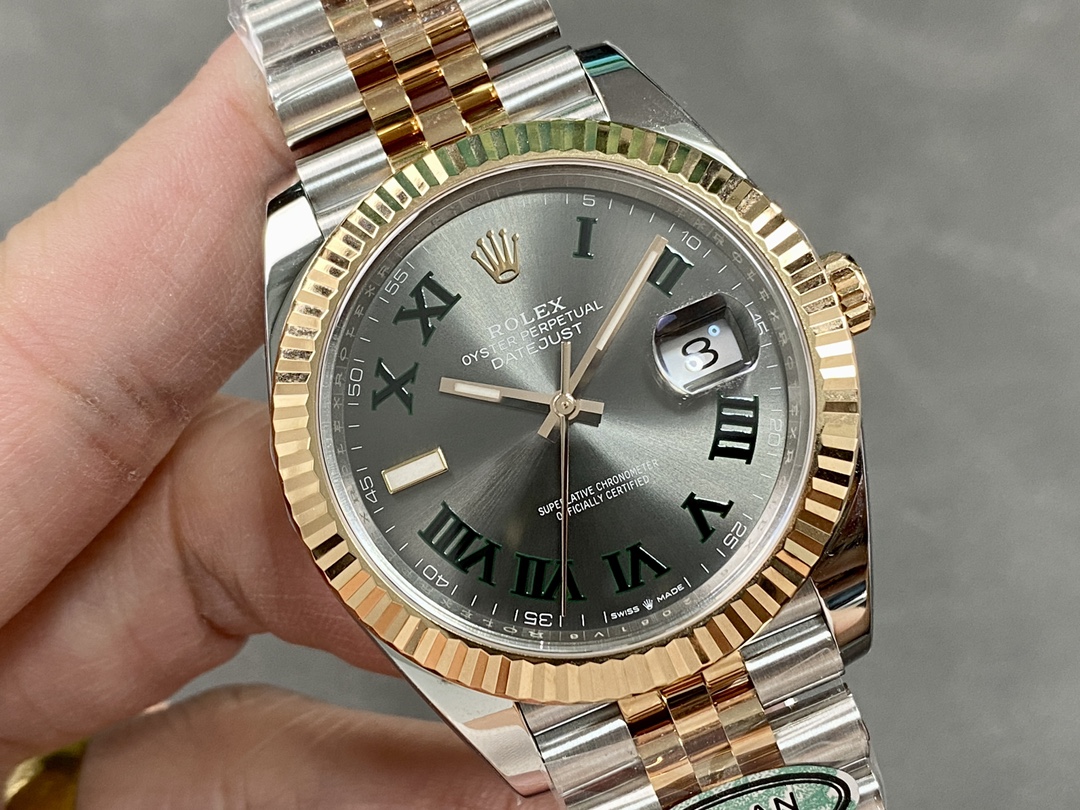 Rolex Datejust 41 Everose Gold Oystersteel Grey Dial m126331 0016