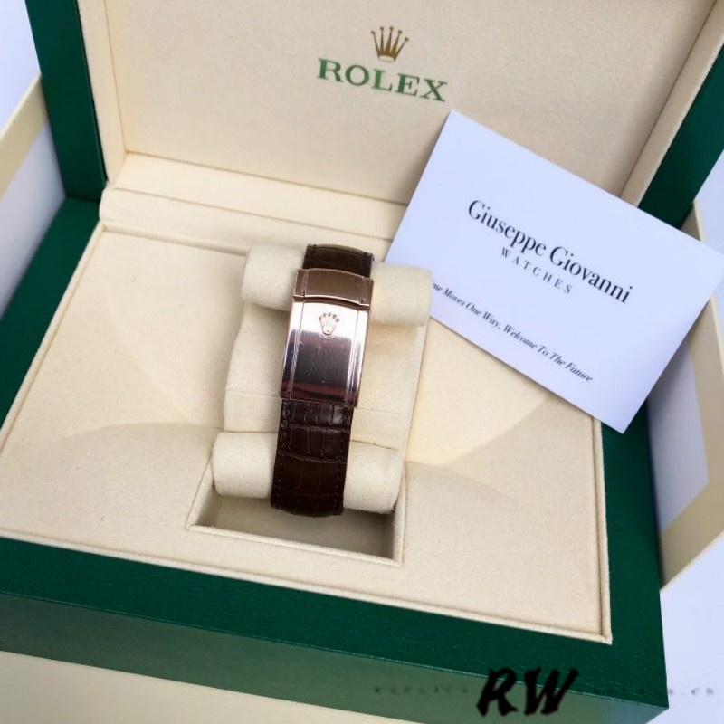 Rolex Sky-Dweller 326138 White Dial Yellow Gold 42MM Mens Replica Watch