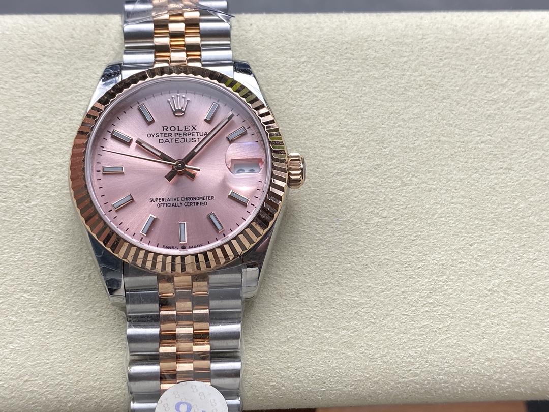 Rolex Lady Datejust 31 Two-Tone Fluted Rose Jubilee 279171 0023