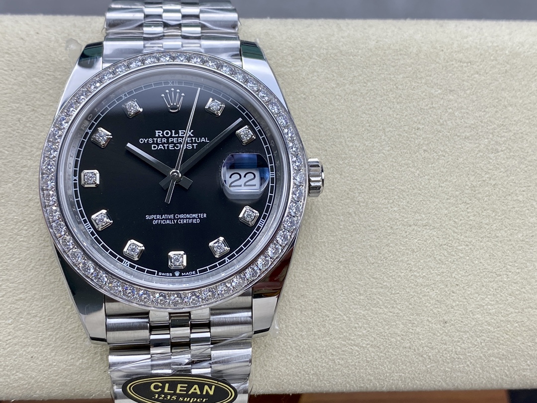 Rolex Datejust Stainless Steel 126284RBR 0019 Black Diamond Jubilee