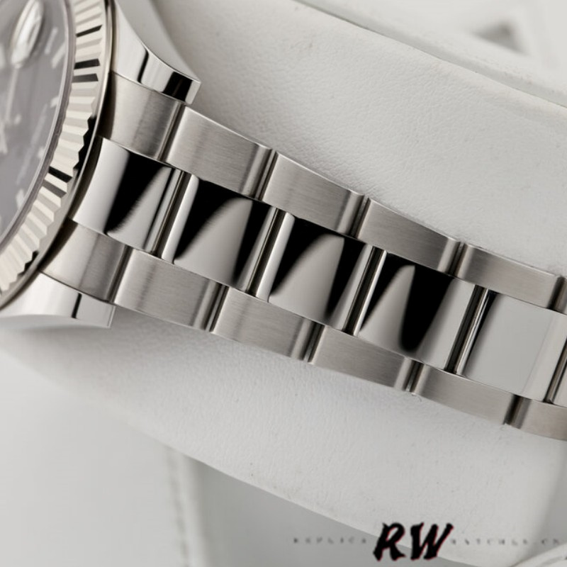 Rolex Datejust m126334 0017 Fluted Bezel Black Dial 41MM Mens Replica Watch