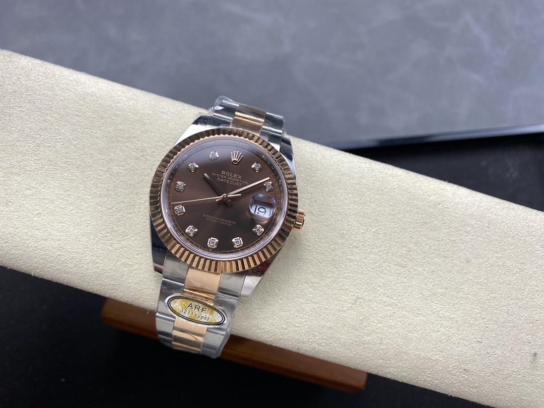 Rolex Datejust 126331 0003 Chocolate Diamond Oyster 41mm Steel