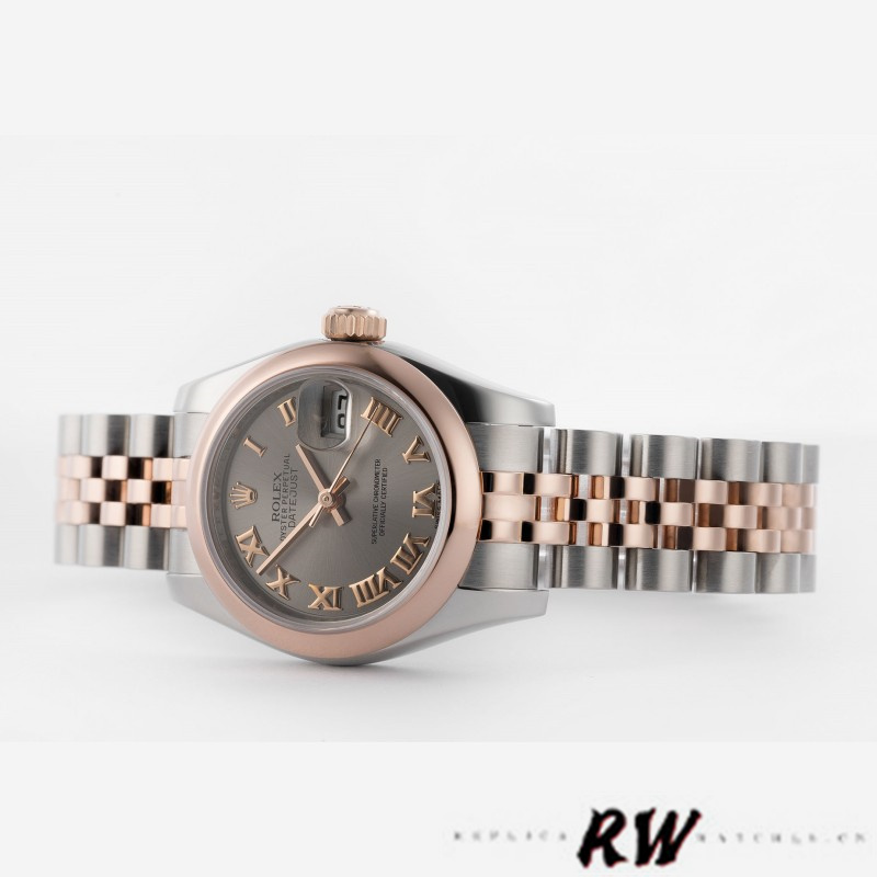 Rolex Datejust 179161 Stainless Steel and Everose Gold Steel Roman Dial 26MM Lady Replica Watch