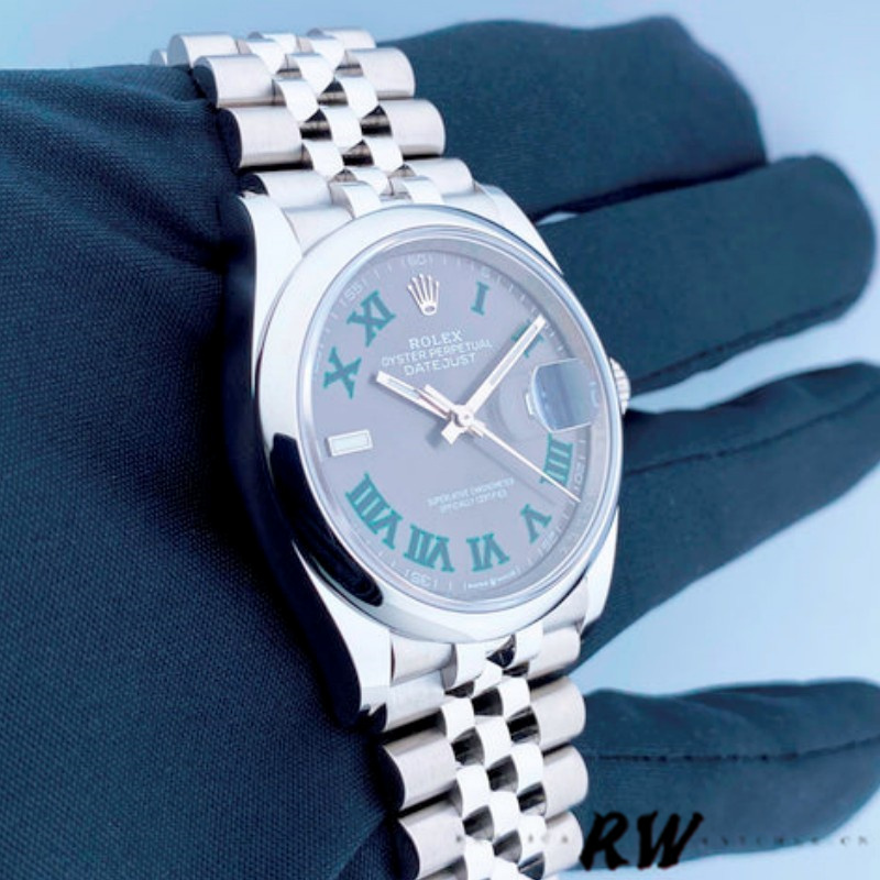 Rolex Datejust m126200 0017 Grey Wimbledon dial Stainless Steel 36MM Unisex Replica Watch