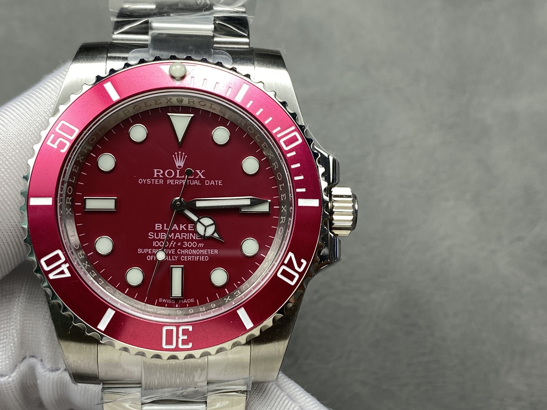 Rolex Blaken Submariner Truckee Red Limited Edition 40MM Mens Replica Watch
