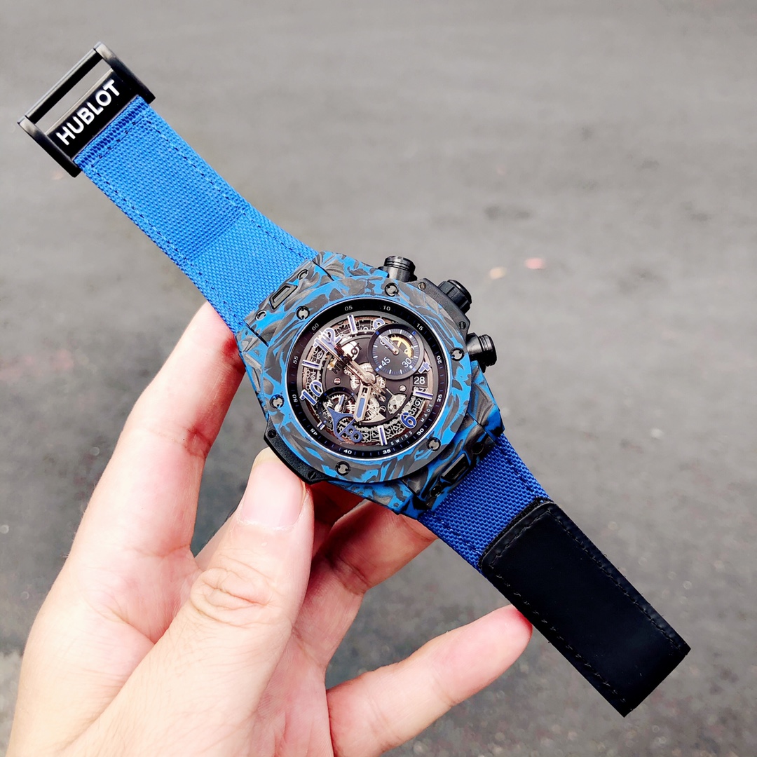 Hublot 411.QV.1123.NR.OVK21 Big Bang Unico Red Carbon Alex Ovechkin Watch 45mm