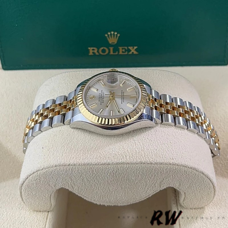 Rolex Datejust 28mm 279173 0019 Silver Index Dial Fluted Bezel 28mm Lady Replica Watch