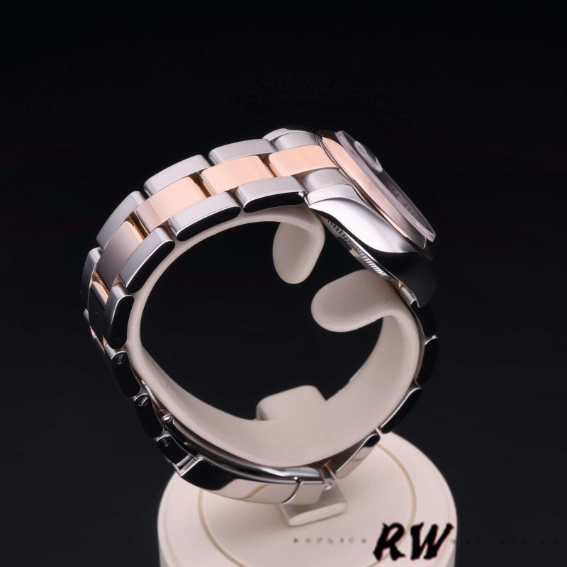 Rolex Datejust 179161 Stainless Steel and Everose Gold Concentric Circle Silver Dial 26MM Lady Replica Watch