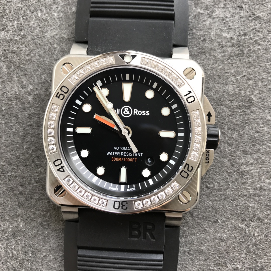 Bell Ross BR 03 92-D-BL-ST/SRB Black Dial