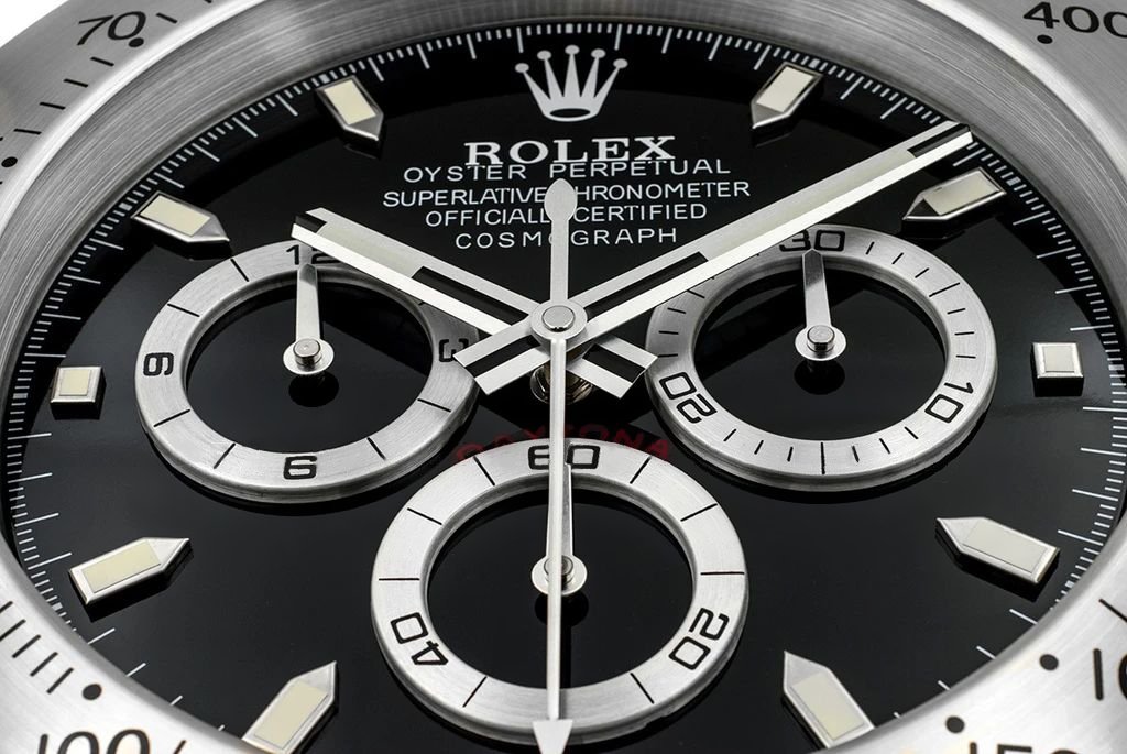 Rolex Daytona Silver & White  Wall Clock