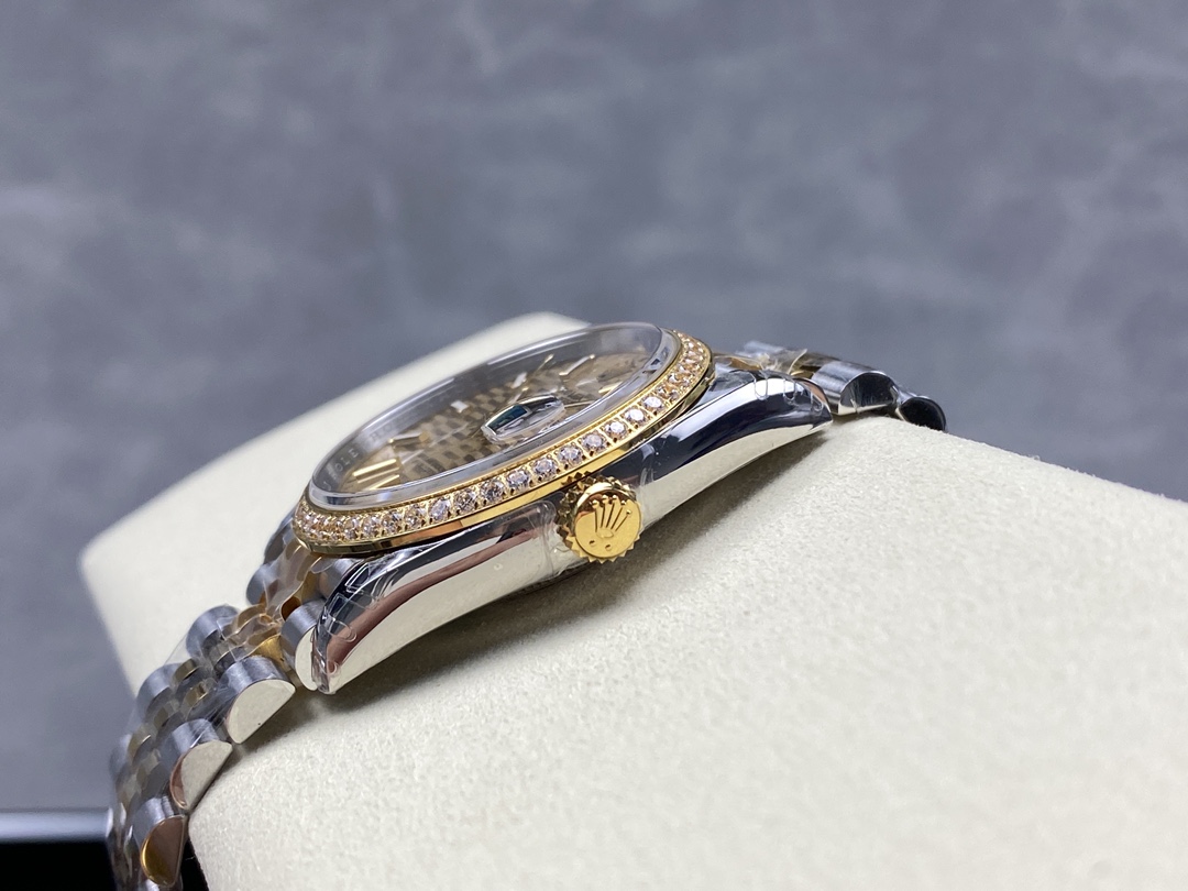 Rolex Datejust 126283RBR 0031 Champagne Fluted Motif 36mm Dial