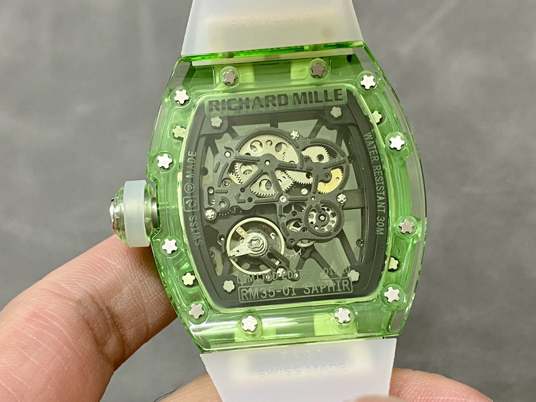 Richard Mille RM35-01 Transparent Tourbillon 1:1 Replica Watch