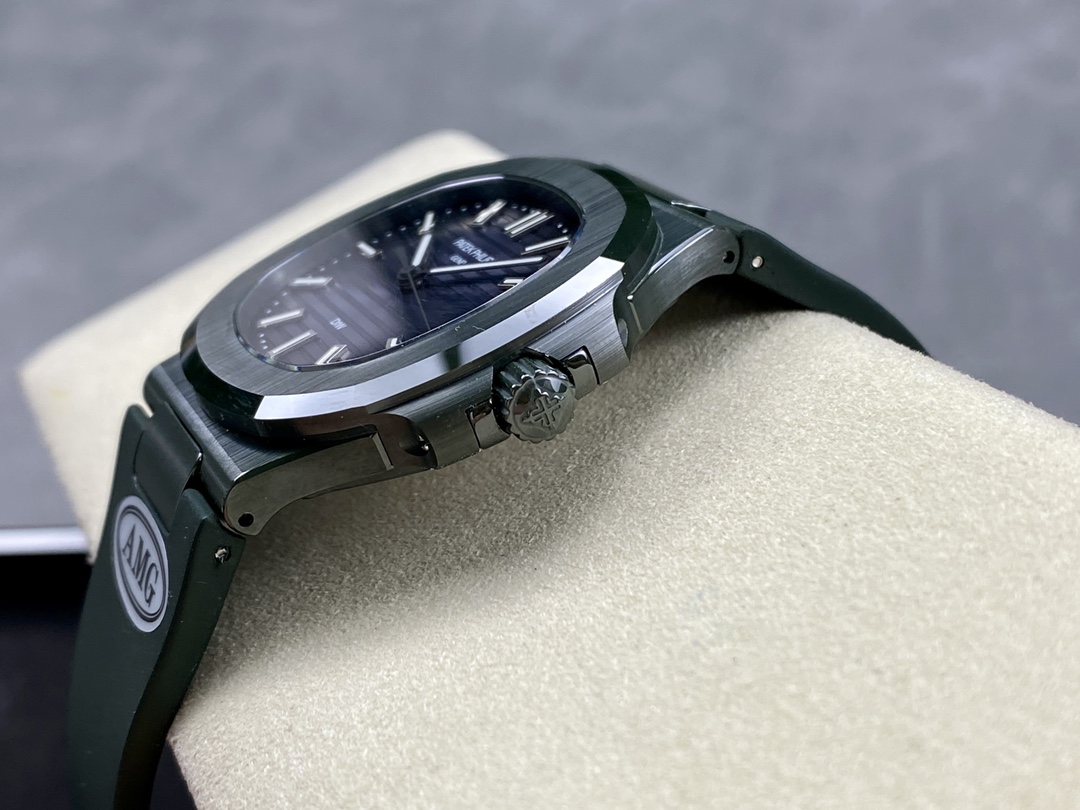 Patek Philippe Nautilus Green Rubber Blue Dial 5711 40MM Watch