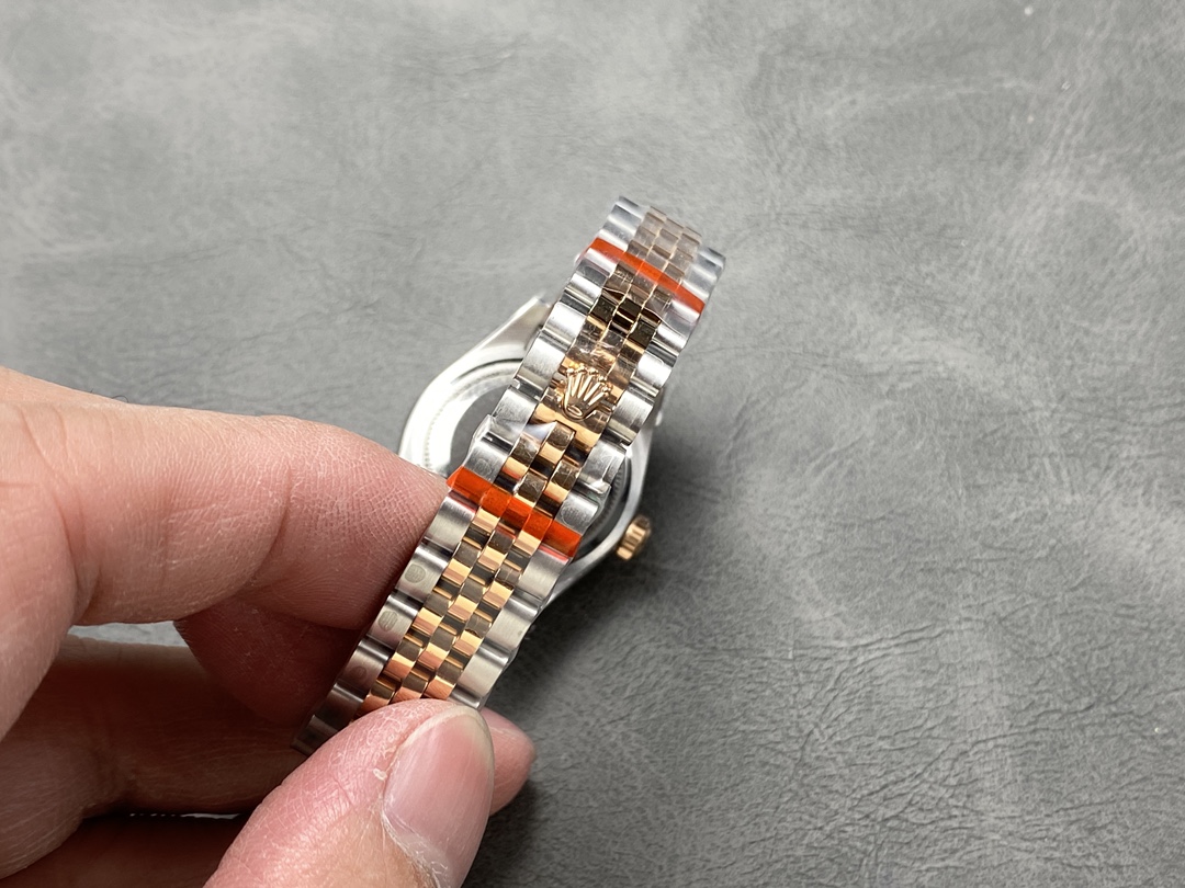 Rolex Datejust 28mm Stainless Steel and Everose Gold 279171 0013 Mop Diamond Jubilee