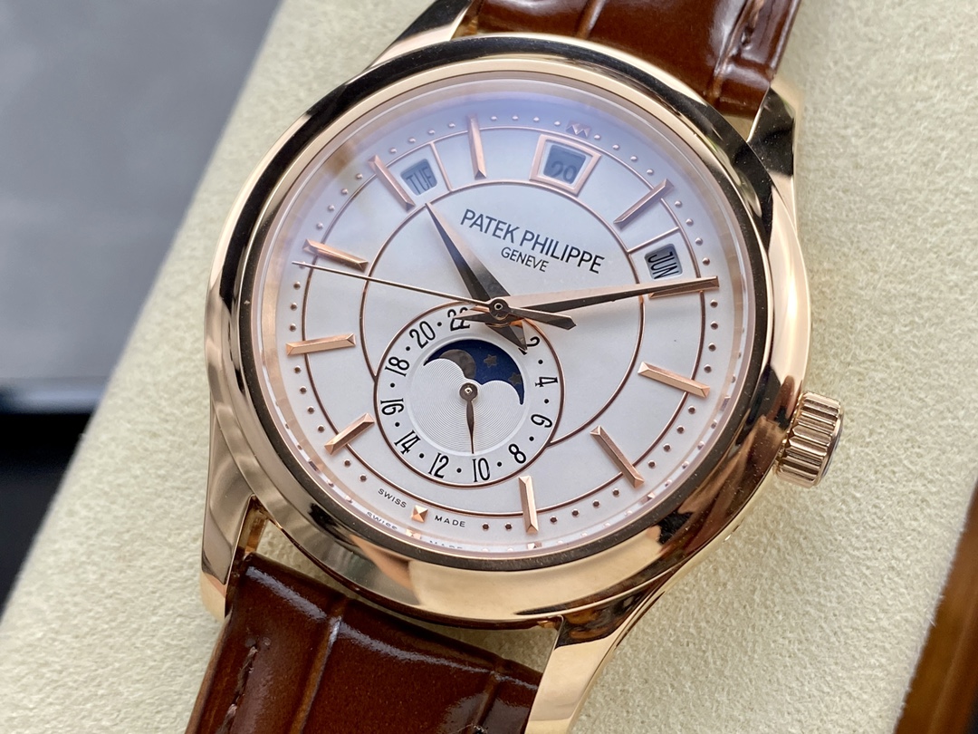 Replica Patek Philippe Complications Rose Gold 5205R 001 40mm Mens Watch