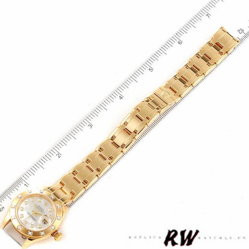 Rolex Pearlmaster 80318 MOP Diamond Dial 29MM Lady Replica Watch