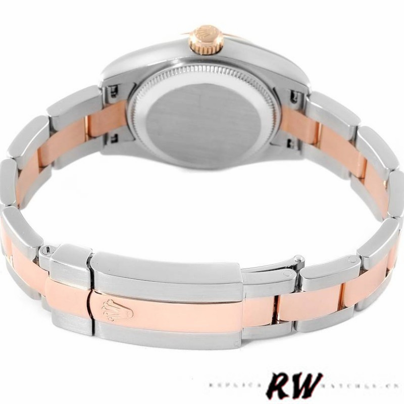 Rolex Datejust 179161 Stainless Steel and Everose Gold Silver jubilee anniversary Dial 26MM Lady Replica Watch