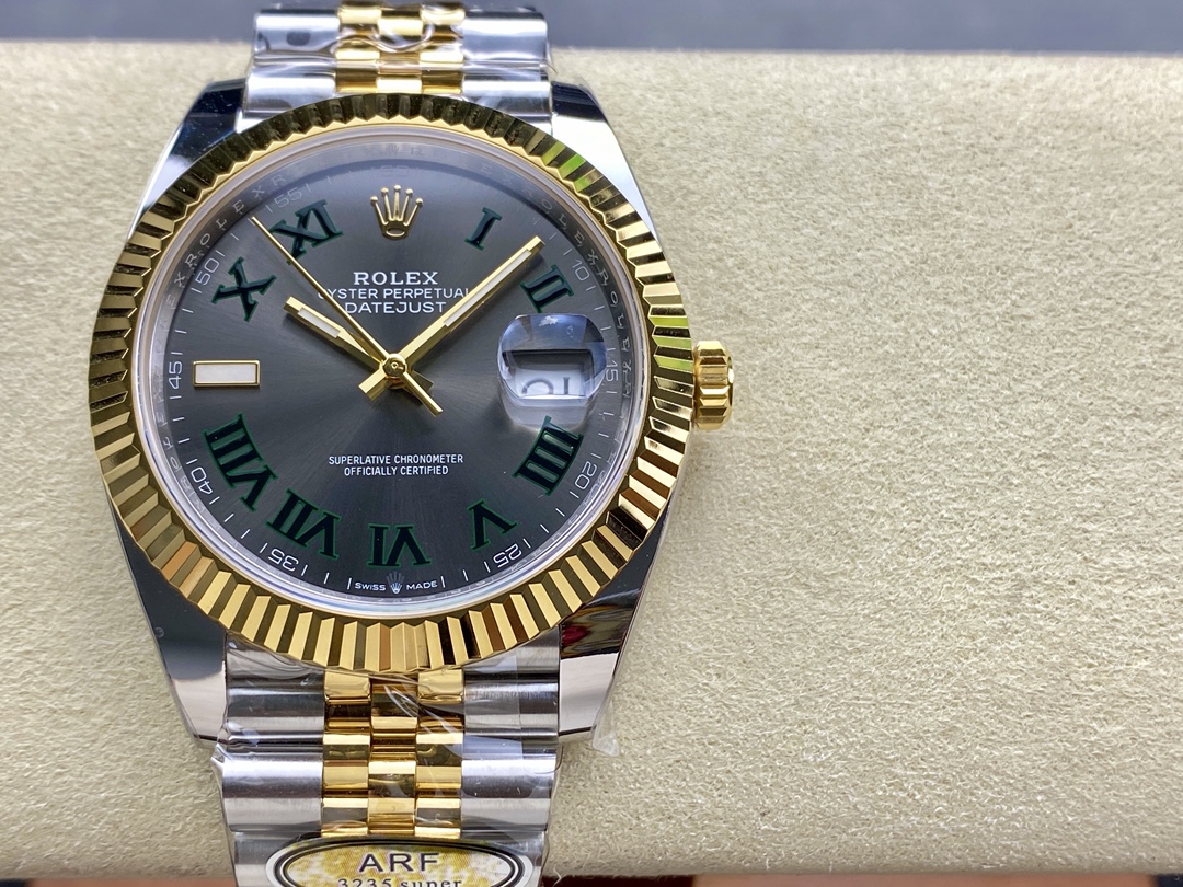 Rolex Datejust Two-Tone Steel Yellow Gold Fluted Bezel m126233 0035 36mm Unisex Replica Watch