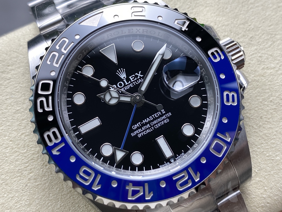 Rolex GMT-Master II Batman 116710BLNR Black Dial 40mm Mens Replica Watch