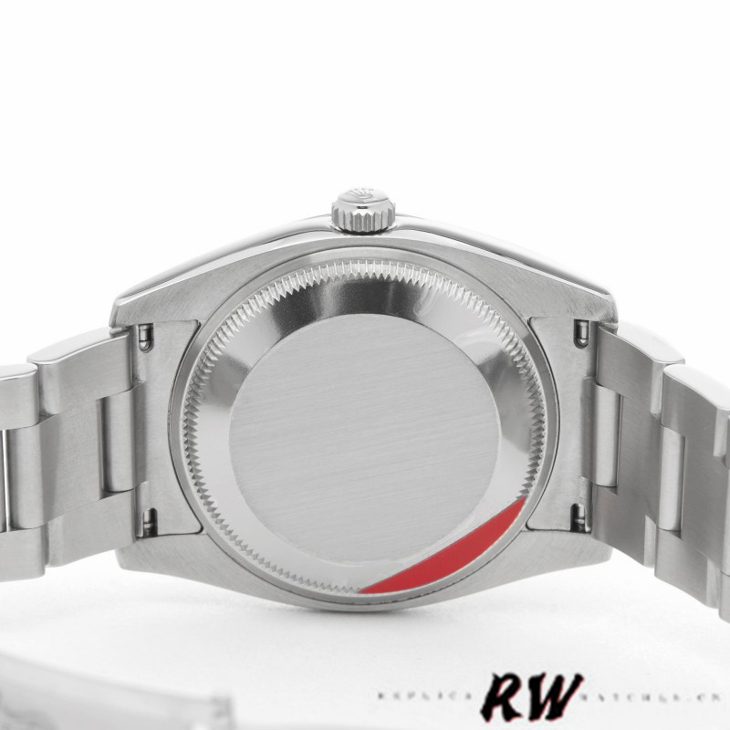 Rolex Oyster Perpetual Air-King 114234 Blue Hour Markers Silver Dial 34mm Unisex replica watch