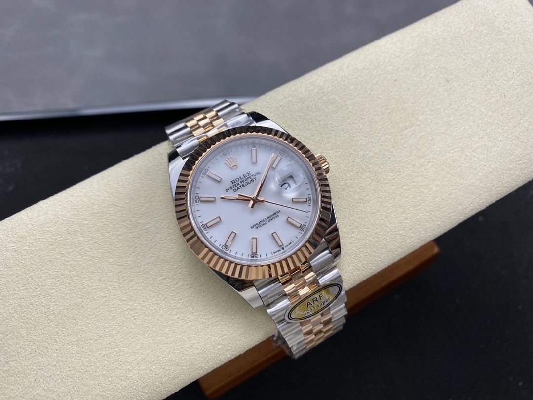 Rolex Datejust Steel & Everose Gold White Dial M126231 0017