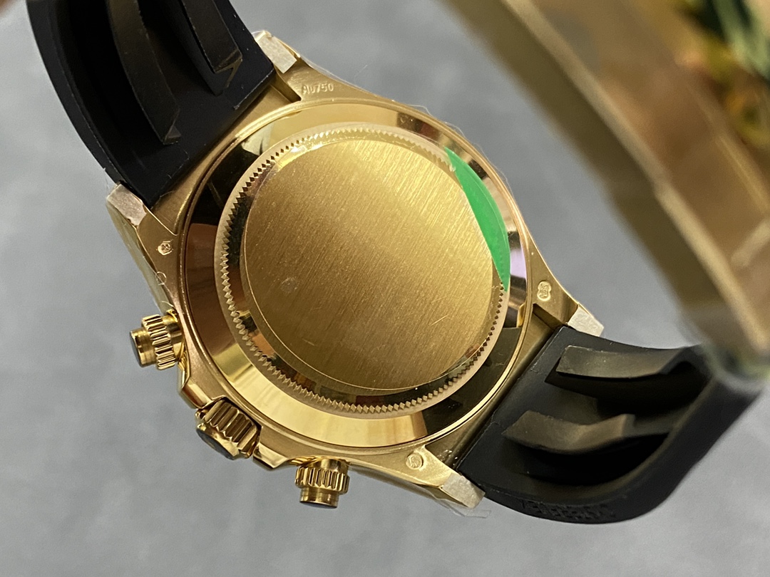 Rolex Daytona 116518LN Black Dial Rubber strap 40mm Mens Replica Watch