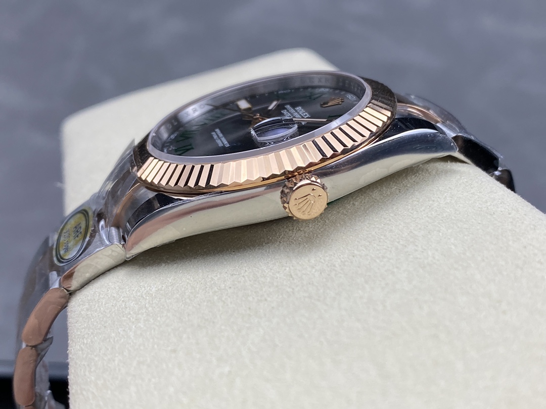 Rolex Datejust 41 Steel and Everose Gold Wimbledon Dial Oster Band m126331 0015