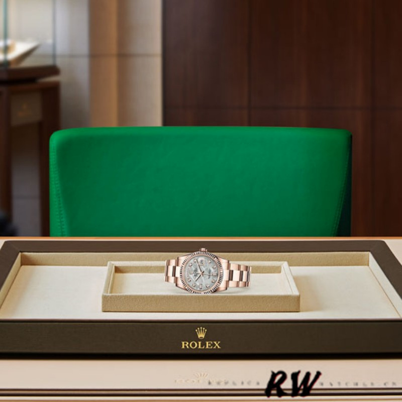 Rolex Day-Date 118235 Meteorite Diamond Dial 36mm Unisex Replica Watch