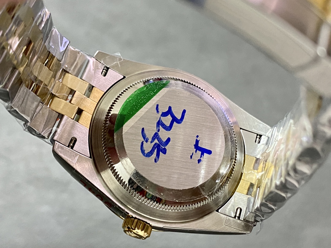 Rolex Datejust 36 Yellow Gold & Diamonds White Roman Dial M126283RBR 0015 Women's Watch