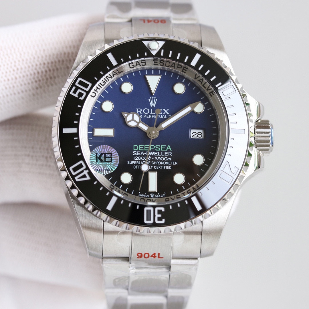 Rolex Sea-Dweller Deepsea 136660 0005 Stainless Steel Black Blue Dial 44MM Mens Replica Watch