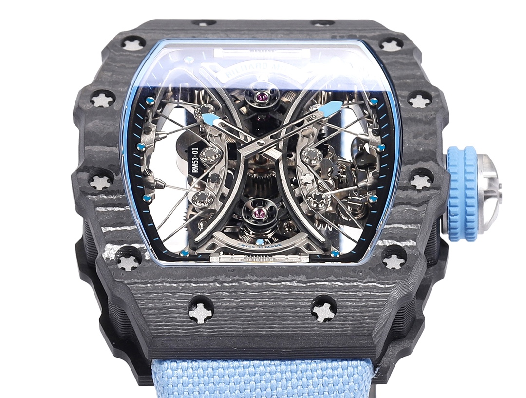 Richard Mille RM 53-01 Tourbillon Pablo Mac Donough Blue Fabric Strap