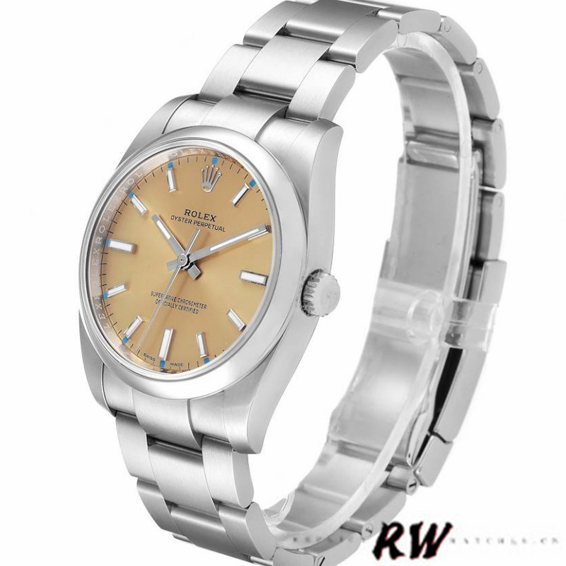 Rolex Oyster Perpetual 114200 White Grape Index Dial 34mm Unisex Replica watch