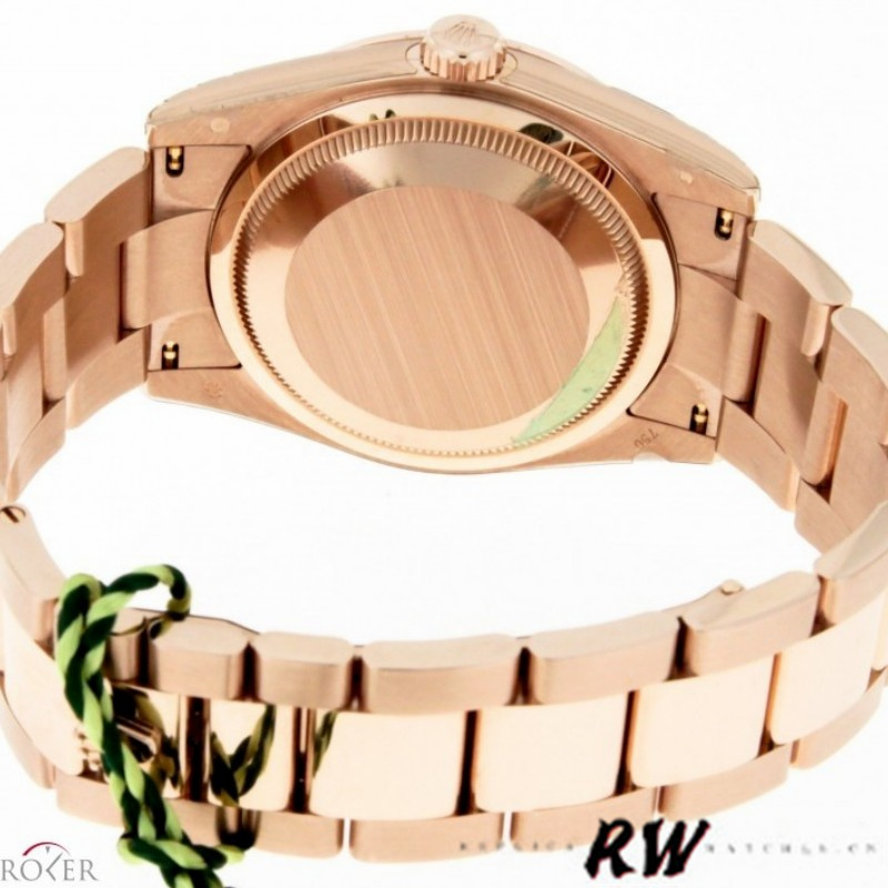 Rolex Day-Date 118235 Black Dial Fluted Bezel 36mm Unisex Replica Watch