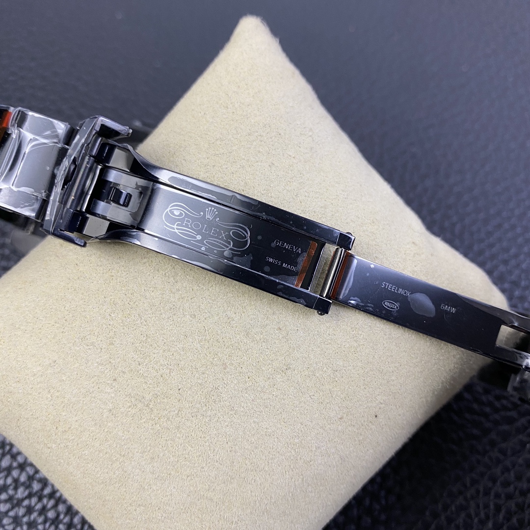 Rolex GMT Master II Black PVD/DLC Coated Black Dial Stainless Steel 16710 Men's Watch