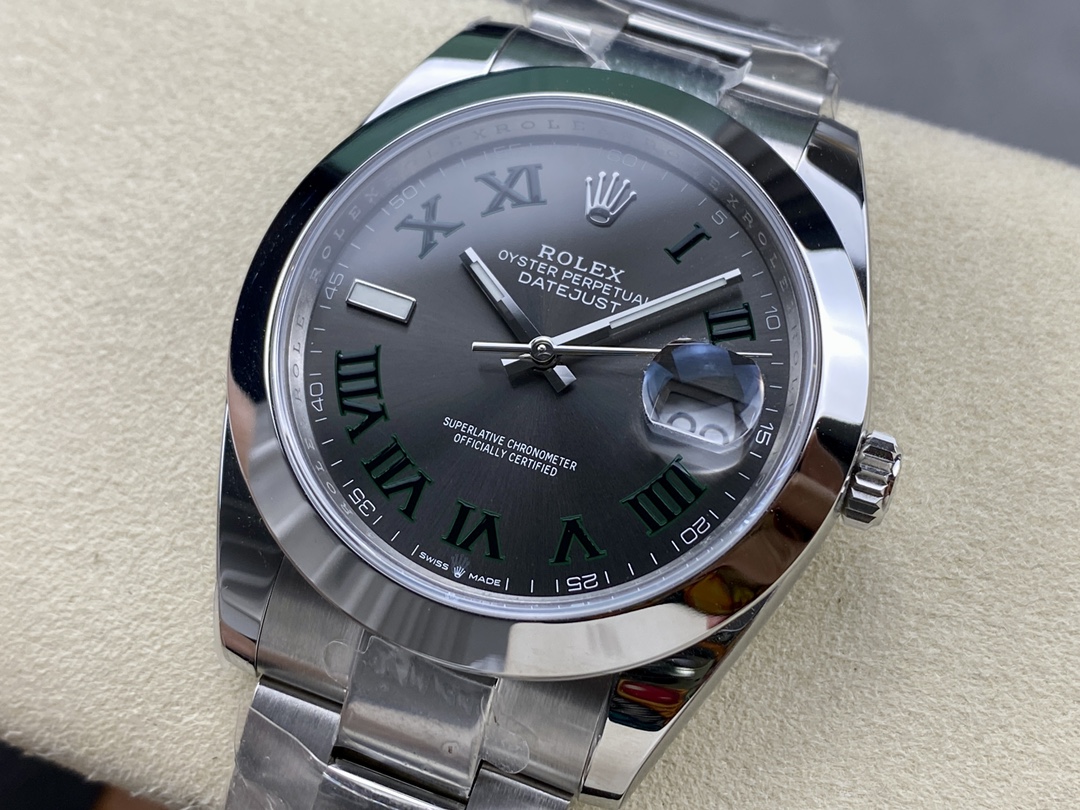 Rolex Datejust 41 Oyster Stainless Steel Slate M126300 0013 Men's Watch