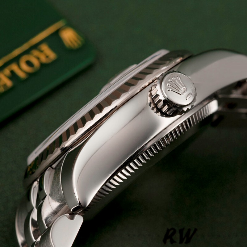 Rolex Datejust 179174 Mother Of Pearl White Dial Fluted Bezel 26MM Lady Replica Watch