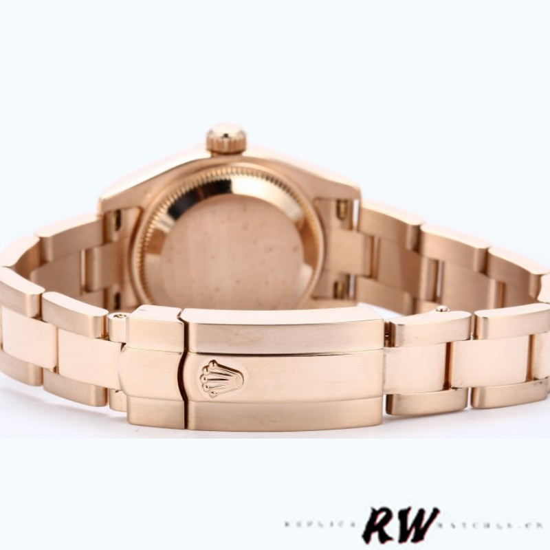 Rolex Datejust 179165 Everose Gold Pink Roman Dial 26MM Lady Replica Watch